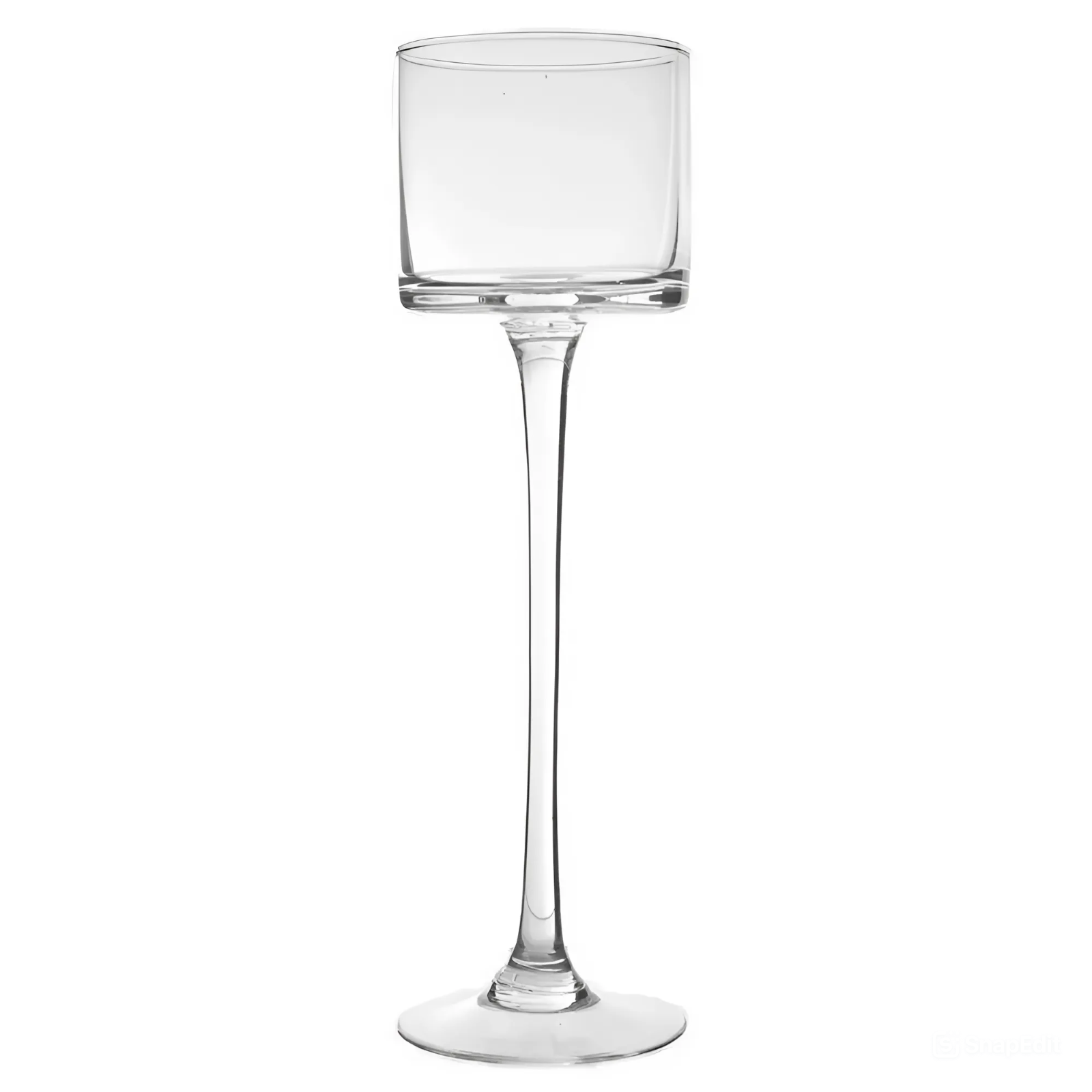 Подсвечник 807 на ножке 30 см Прозрачный