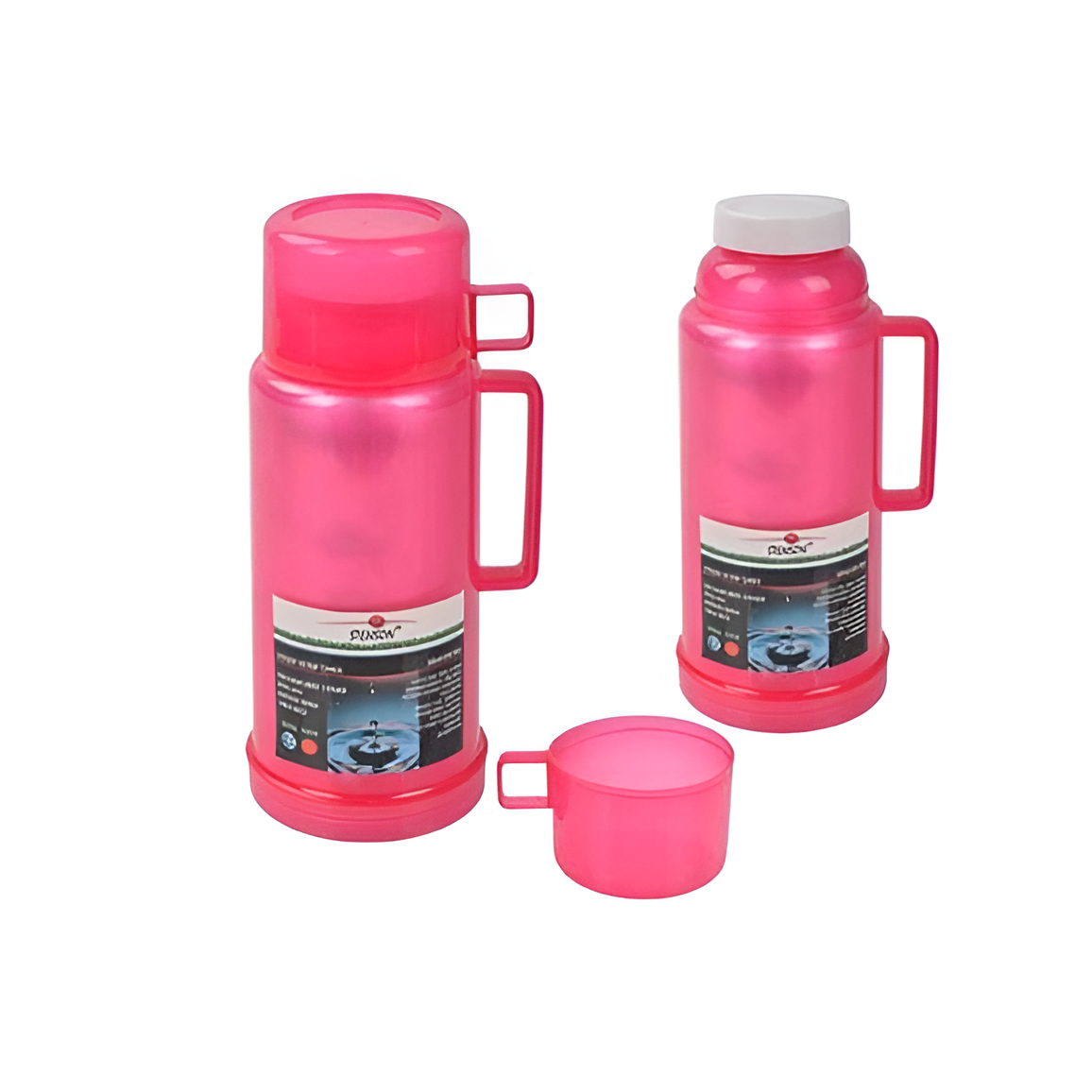 Термос Stenson MT-0215 скляна колба з ручкою 1 л Рожевий (620595) - фото 2 Термос Stenson MT-0215 скляна колба з ручкою 1 л Рожевий (620595) - фото 2