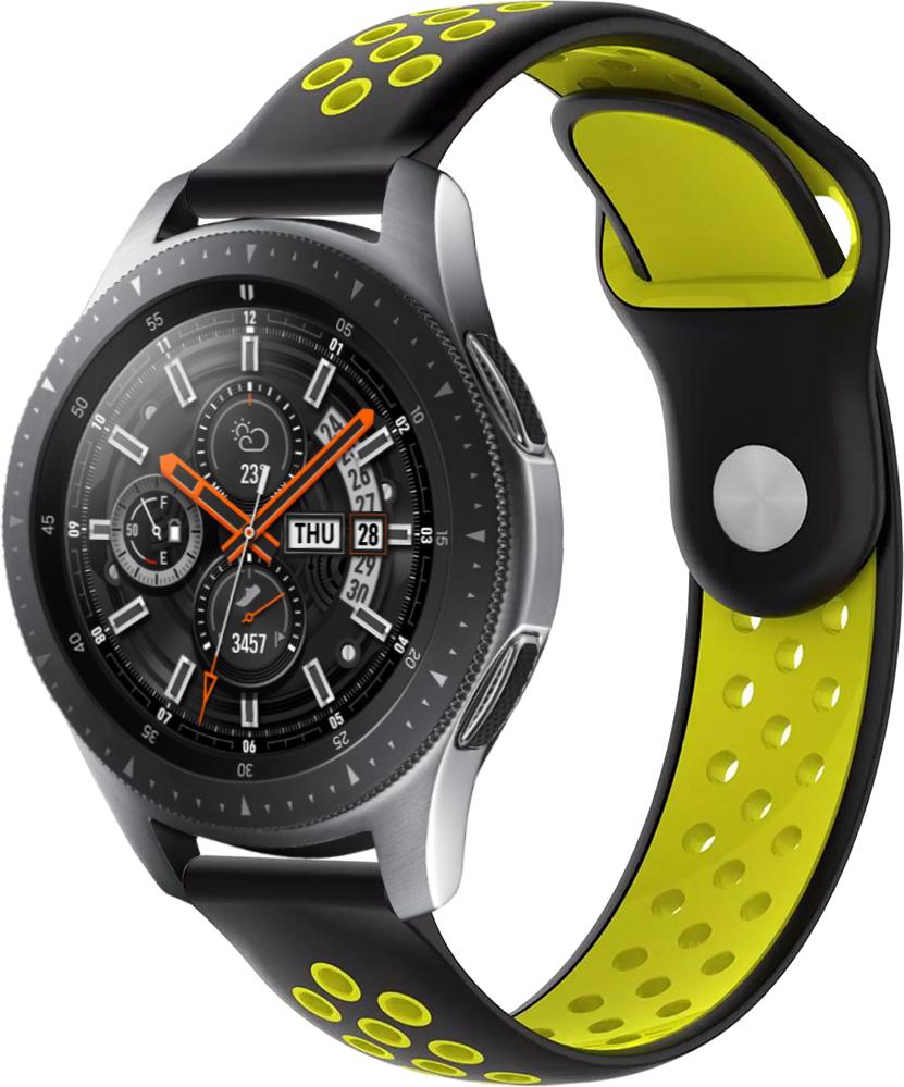 Ремешок Sport для Galaxy Watch 46 мм 22 мм Black Yellow (23041-61)