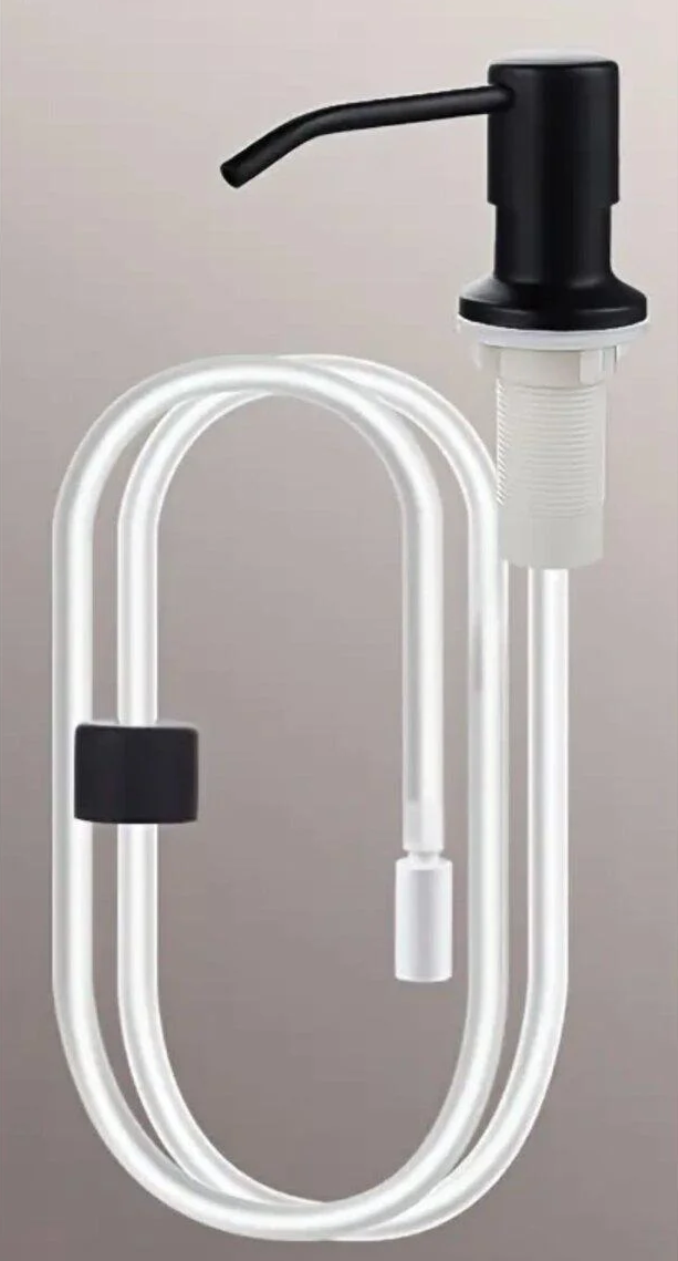 Дозатор для кухонної мийки Platinum SR2 из гибкой трубкой Чорний матовий (PLTM-SP000049839) Дозатор для кухонної мийки Platinum SR2 из гибкой трубкой Чорний матовий (PLTM-SP000049839)