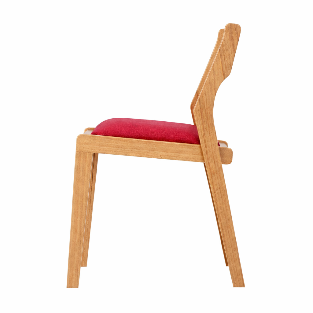 Стул дизайнерский Hillwood Design из натурального дерева дуба Киото Red