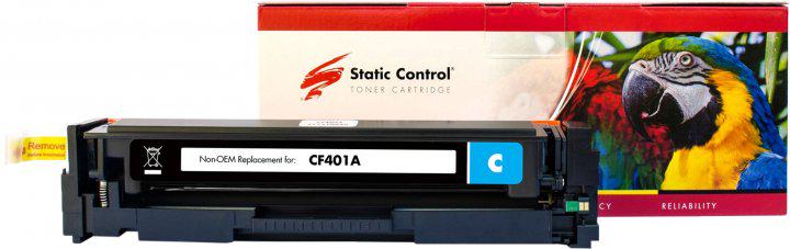 Картридж Static Control Parrot сумісний аналог HP CF401A 201A/Canon 045 Cyan (002-01-LF401A)