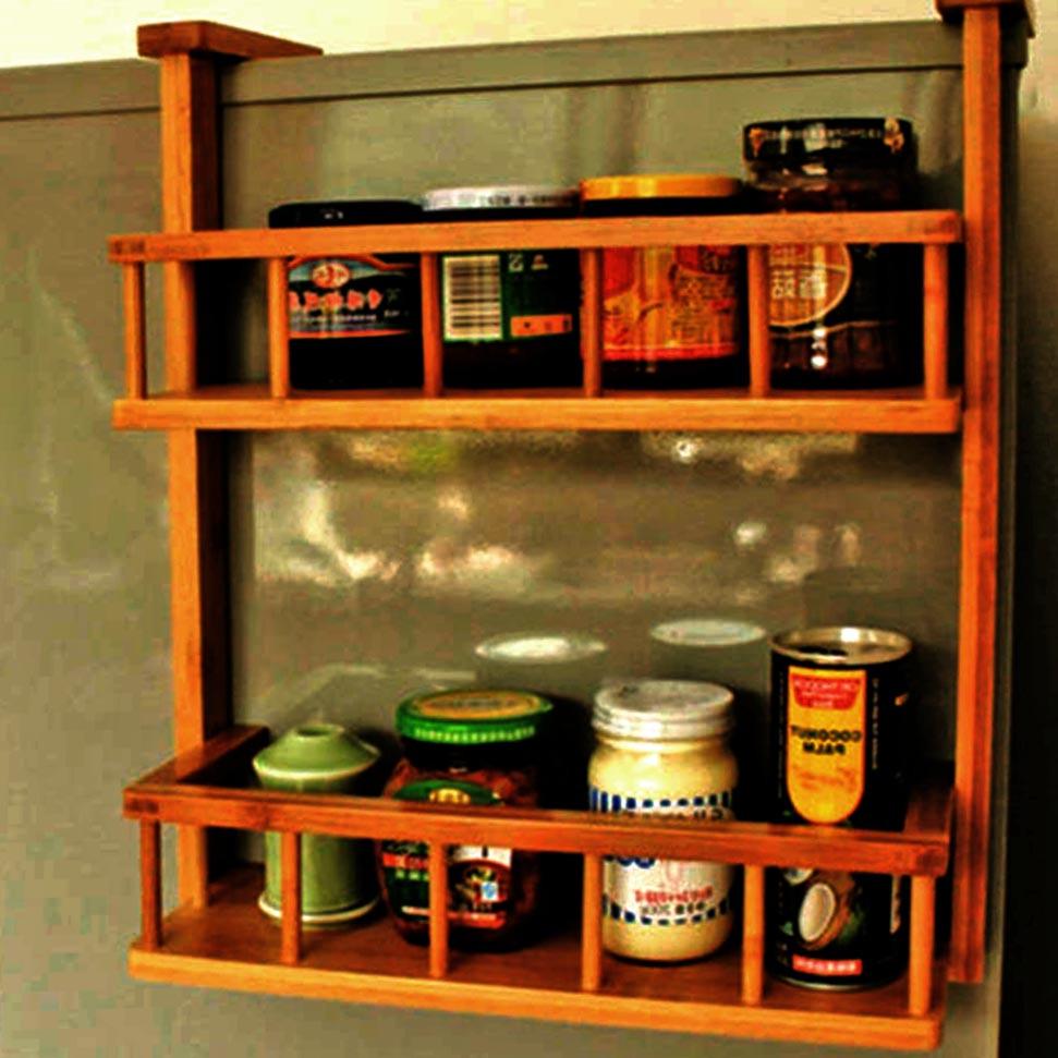 Полка на холодильник из дерева Эплтон Охра (ПХО-000104)