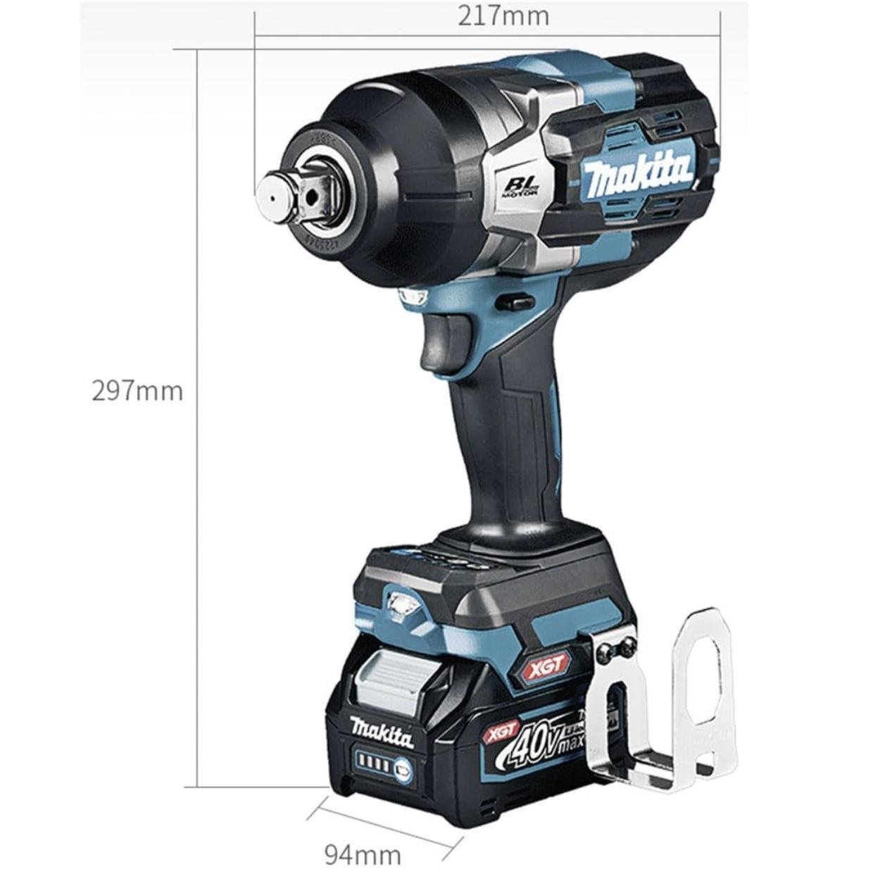 Гайковерт ударный Makita DTW401 аккумуляторный бесщеточный 48 В 6А/ч Черный (1230) - фото 7 Гайковерт ударный Makita DTW401 аккумуляторный бесщеточный 48 В 6А/ч Черный (1230) - фото 7