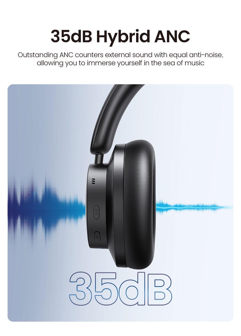 Навушники бездротові UGREEN HiTune Max 3 Bluetooth 5.0 Чорний (90422) - фото 17 Навушники бездротові UGREEN HiTune Max 3 Bluetooth 5.0 Чорний (90422) - фото 17