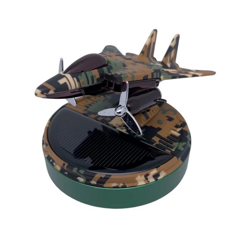 Ароматизатор автомобильный Самолет-истребитель на солнечной батарее в подарочной упаковке Камуфляжный/Зеленый (4544-Leader) - фото 6 Ароматизатор автомобильный Самолет-истребитель на солнечной батарее в подарочной упаковке Камуфляжный/Зеленый (4544-Leader) - фото 6