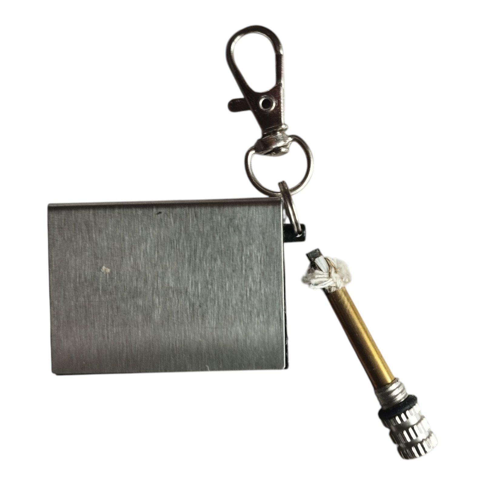 Кресало-брелок металлическое для выживания Серебристый (33484029)