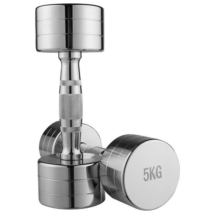 Гантель 5 кг 1 шт. Хром (80020-5) - фото 2 Гантель 5 кг 1 шт. Хром (80020-5) - фото 2