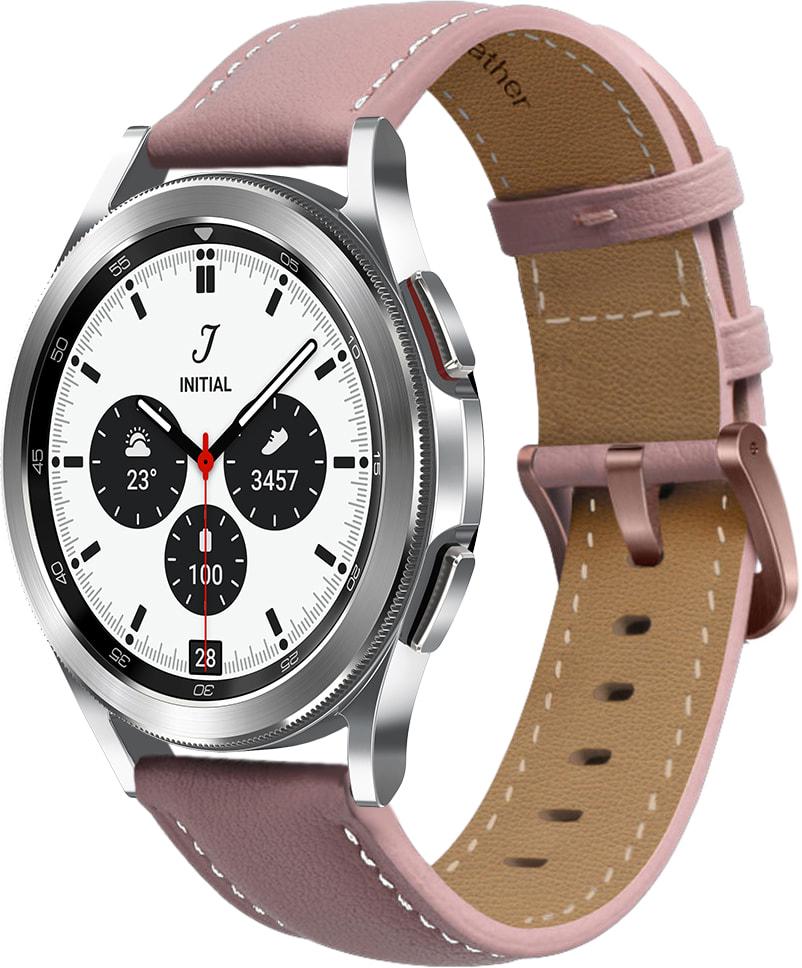 Ремешок кожаный Folsa для Galaxy Watch 4 Classic 42 мм Pink (31518-31)