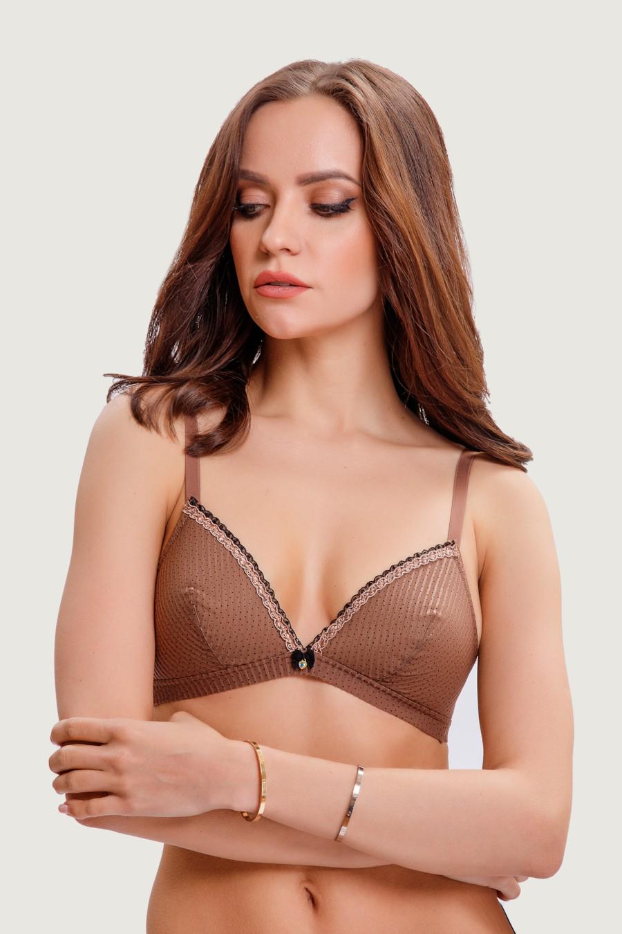 Бюстгальтер з ущільненою чашкою Leilieve 75B Кавовий (69821)