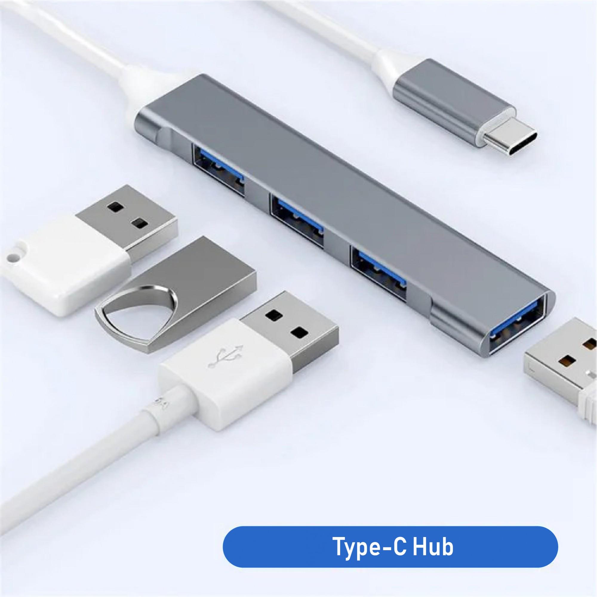 USB-хаб XON SmartLink USB 3.0 и 3хUSB 2.0 Grey (XUAXM041332G 001) - фото 4