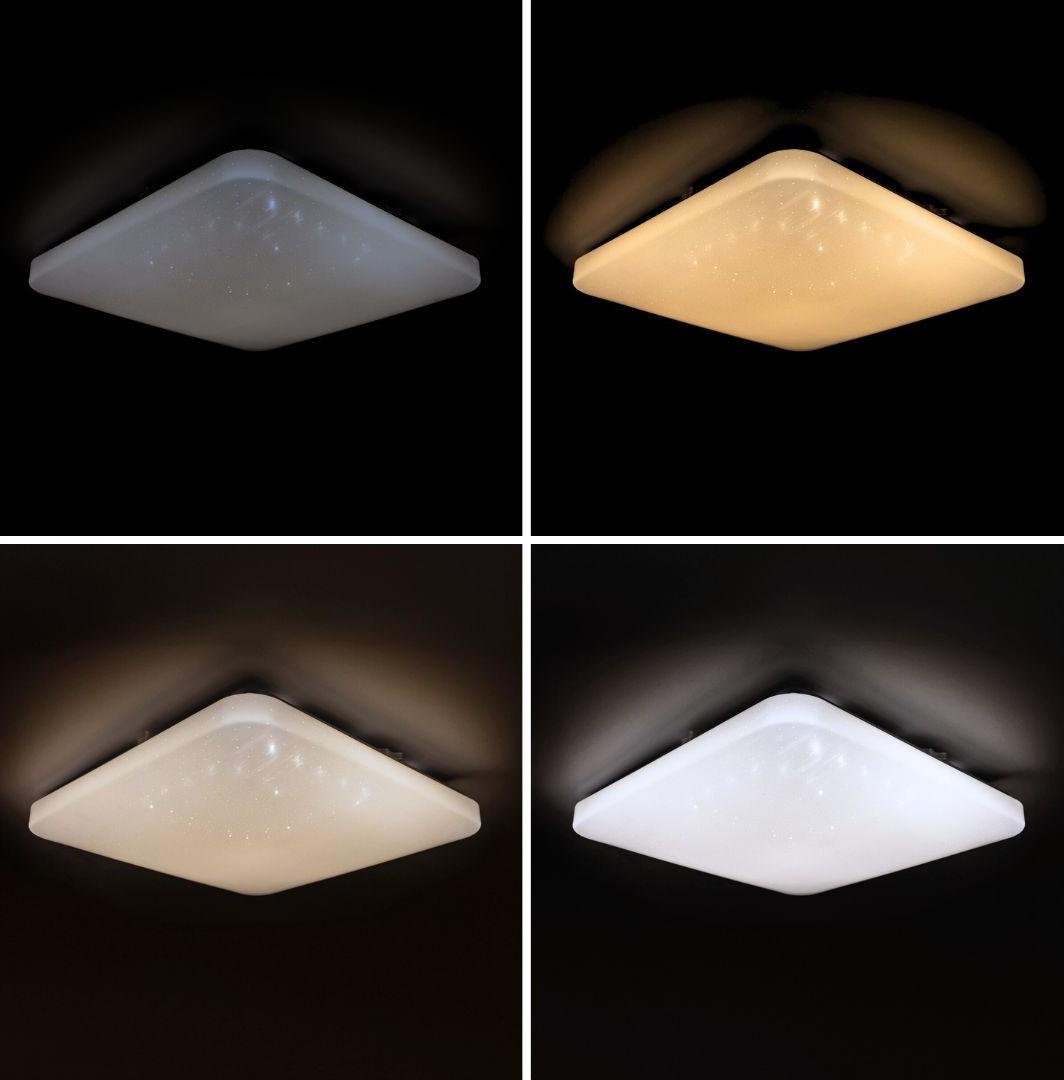 Потолочный светильник Vestum QUATRO звездное небо 60W 3000К-6500К с ДУ 380х380х65 мм - фото 2