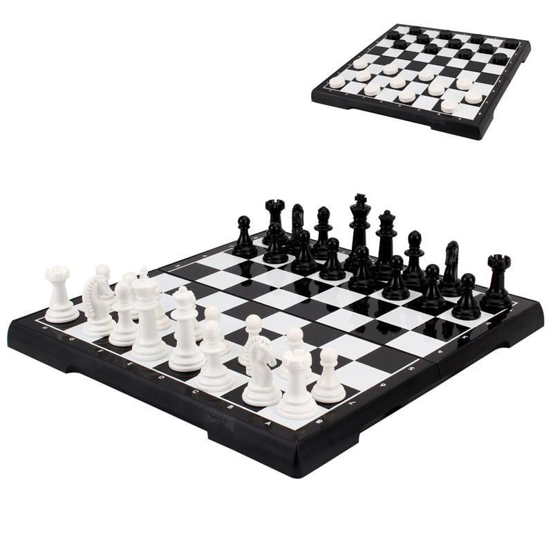 Набір настільних ігор ТехноК шашки та шахи (9079) - фото 2 Набір настільних ігор ТехноК шашки та шахи (9079) - фото 2