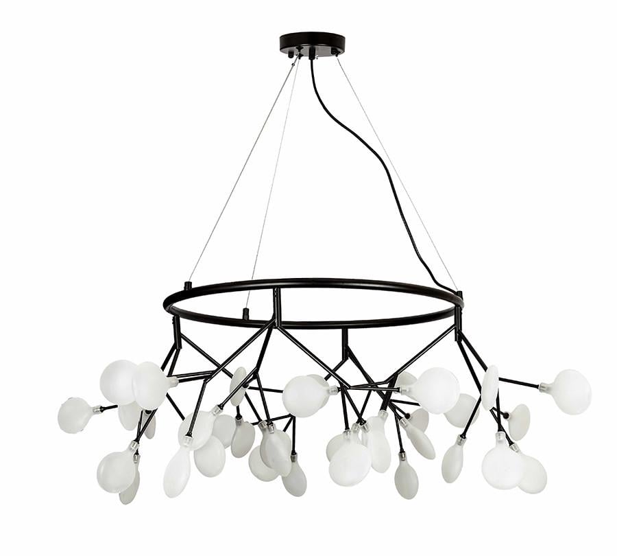 Люстра Levistella 918LP263-36 BK+WH на 36 плафонів Чорний (2236761322)