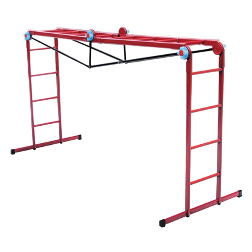 Лестница металлическая трансформер 4 ступени/4 секции (770-142)