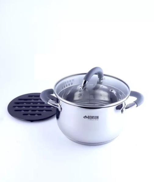 Набір каструль Benson BN-325 3/6,5 л + підставка (3014950ER)