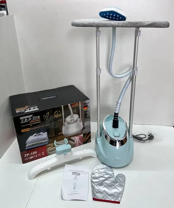 Отпариватель вертикальный Zepline ZP-129 для одежды стационарный напольный с вешалкой и доской 3000 W Отпариватель вертикальный Zepline ZP-129 для одежды стационарный напольный с вешалкой и доской 3000 W