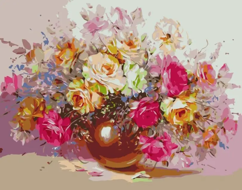 Картина по номерам ART CRAFT Розовый взрыв 40x50 см (ACR-B-13142-AC)