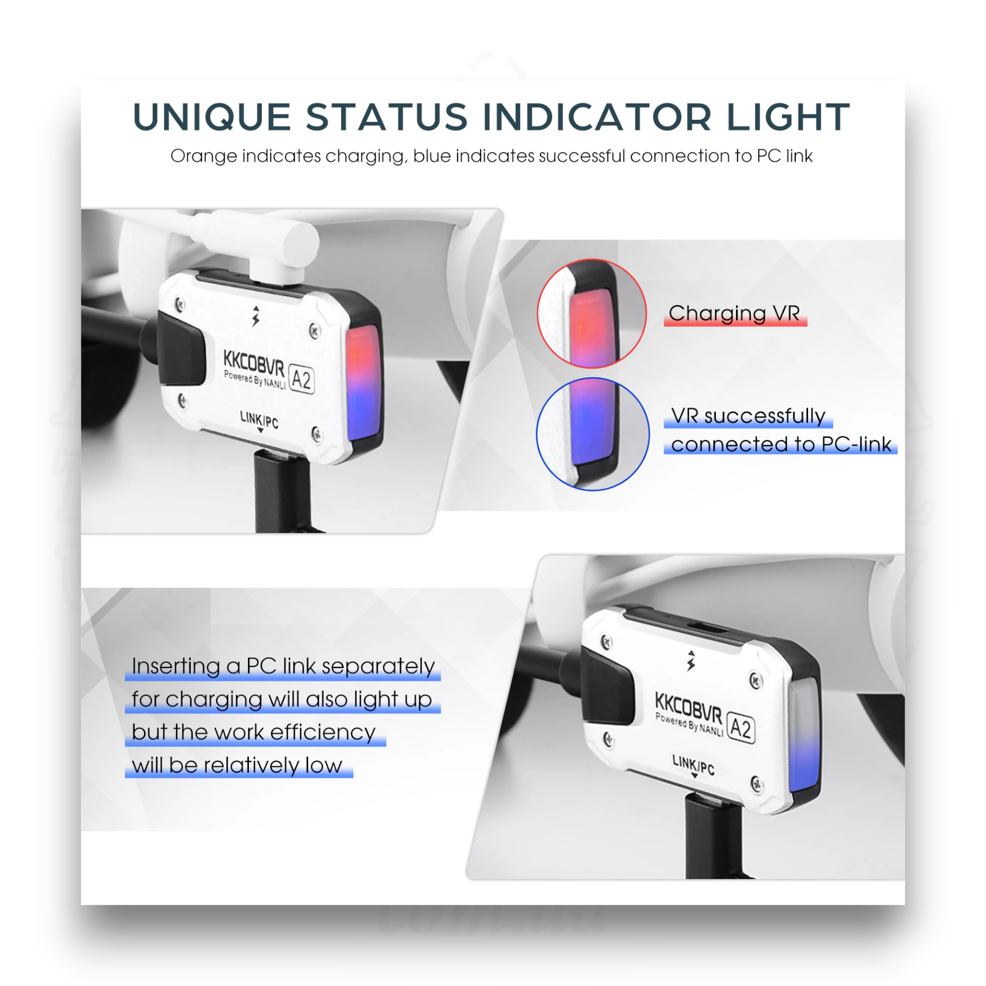 Адаптер стабілізатор передачі даних KKCOBVR A2 для Meta Quest 1/2/3/PRO (ACS-ASPDA2) - фото 6 Адаптер стабілізатор передачі даних KKCOBVR A2 для Meta Quest 1/2/3/PRO (ACS-ASPDA2) - фото 6