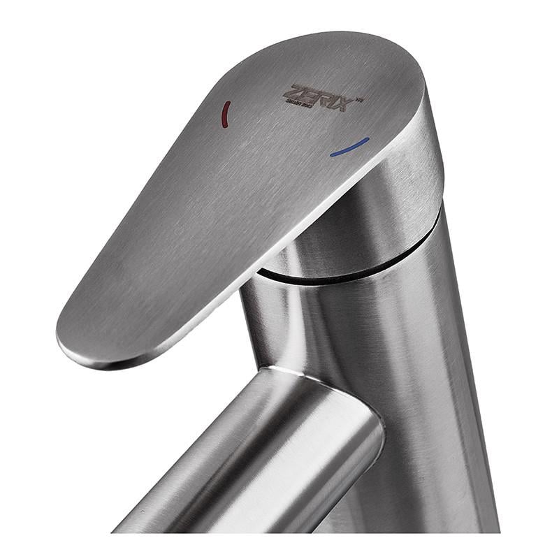 Змішувач для умивальника з нерж. сталі Zerix FOX-001-A (ZX5615) - фото 4 Змішувач для умивальника з нерж. сталі Zerix FOX-001-A (ZX5615) - фото 4