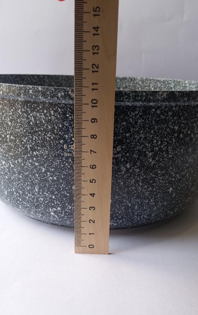 Кастрюля Edenberg со стеклянной крышкой гранитное покрытие 4,5 л (EB-3978) - фото 4 Кастрюля Edenberg со стеклянной крышкой гранитное покрытие 4,5 л (EB-3978) - фото 4