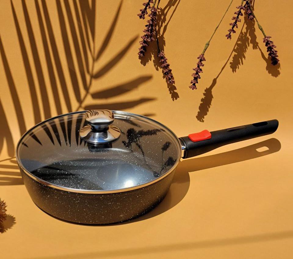 Сковорода зі знімною ручкою Edenberg EB-14141 з мармуровим покриттям 2,4 л 24 см (2530555563)