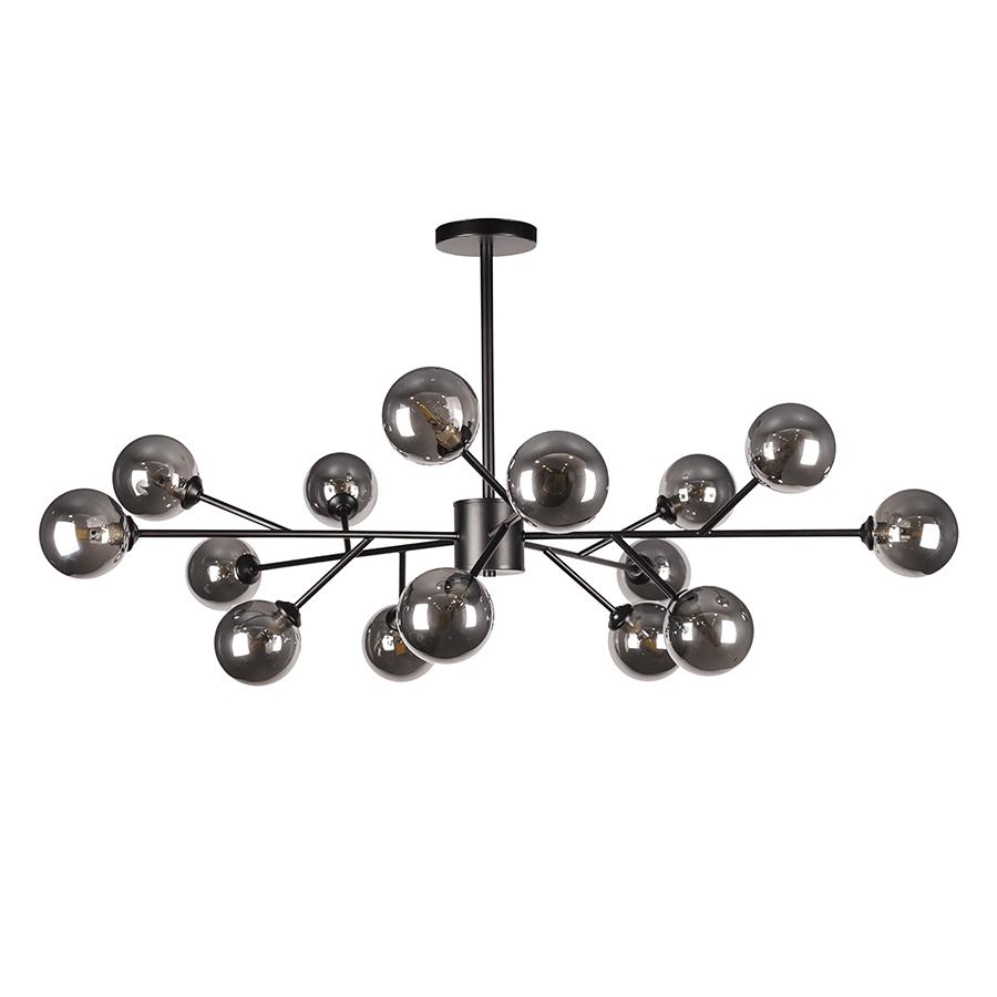 Люстра молекула потолочная Levistella 7529806-15 BK/BK черный плафон Черный