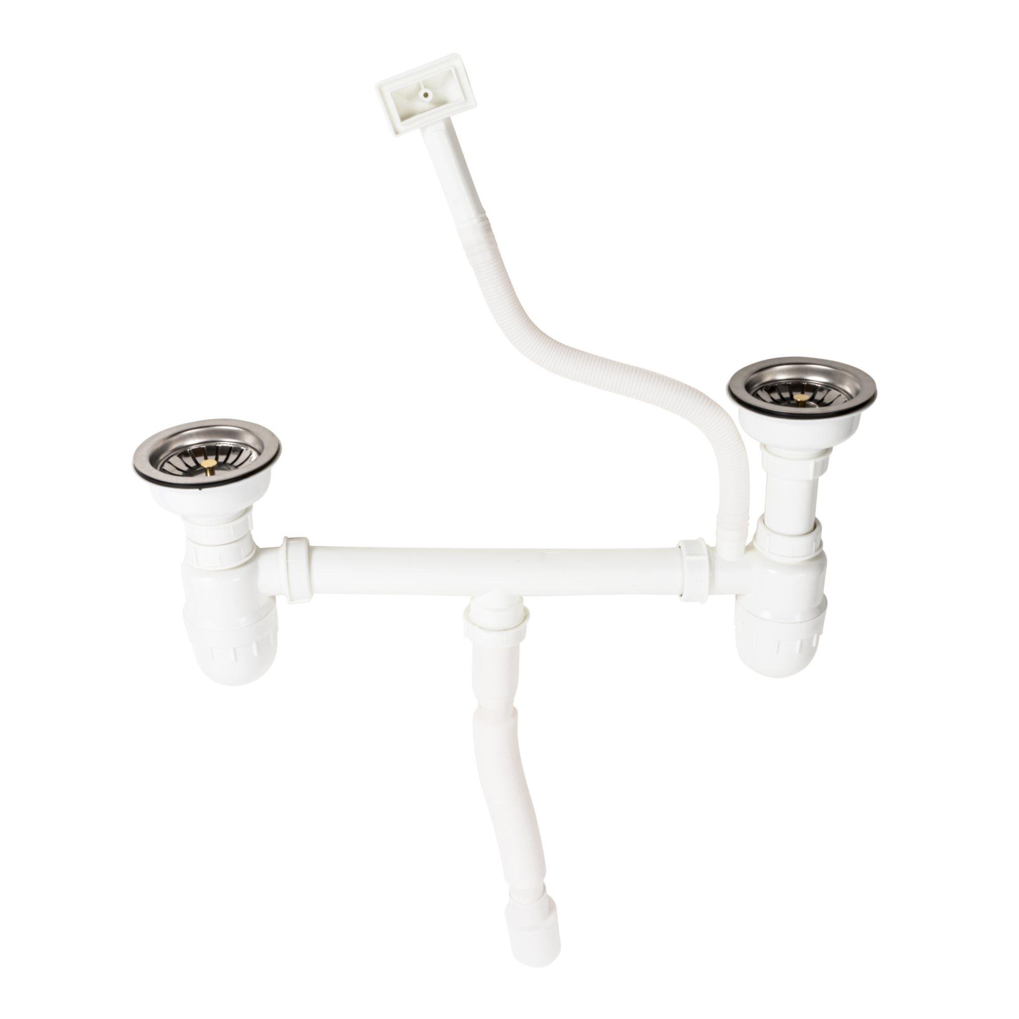 Сифон подвійний J002 Platinum Білий Сифон подвійний J002 Platinum Білий