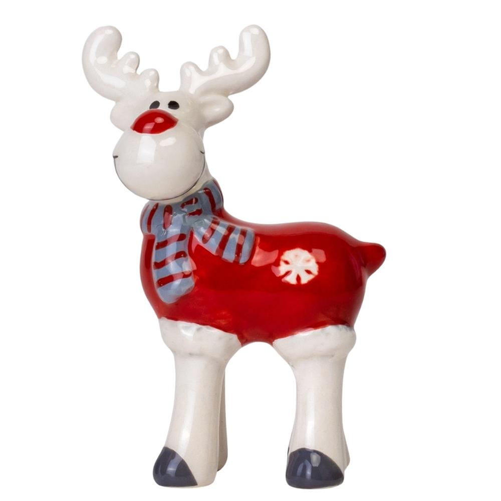 Фігурка новорічна Різдвяний олень 11,5 см 8 шт. (6021-017)