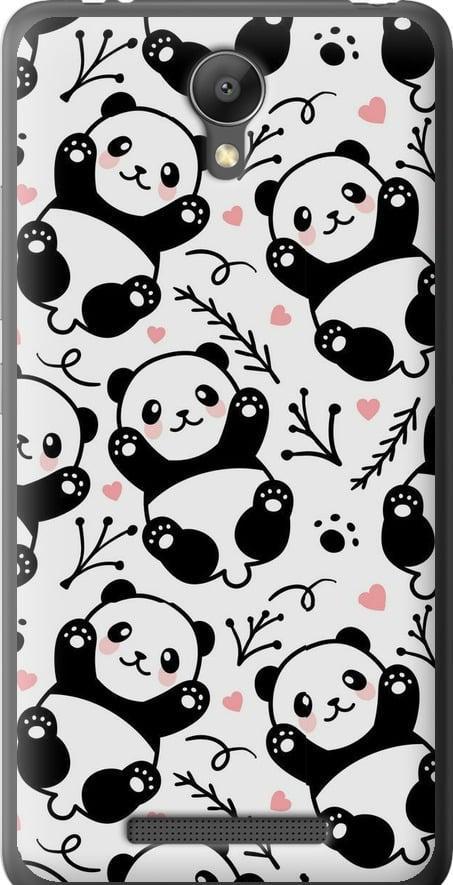 Чохол на Xiaomi Redmi Note 2 Панди (4318t-96-42517)