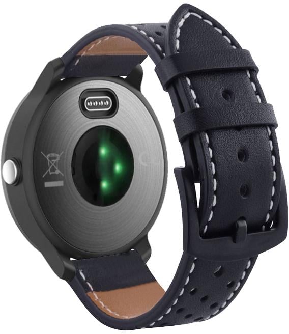 Ремешок кожаный Classico для Garmin Vivoactive 3 Black (16931)