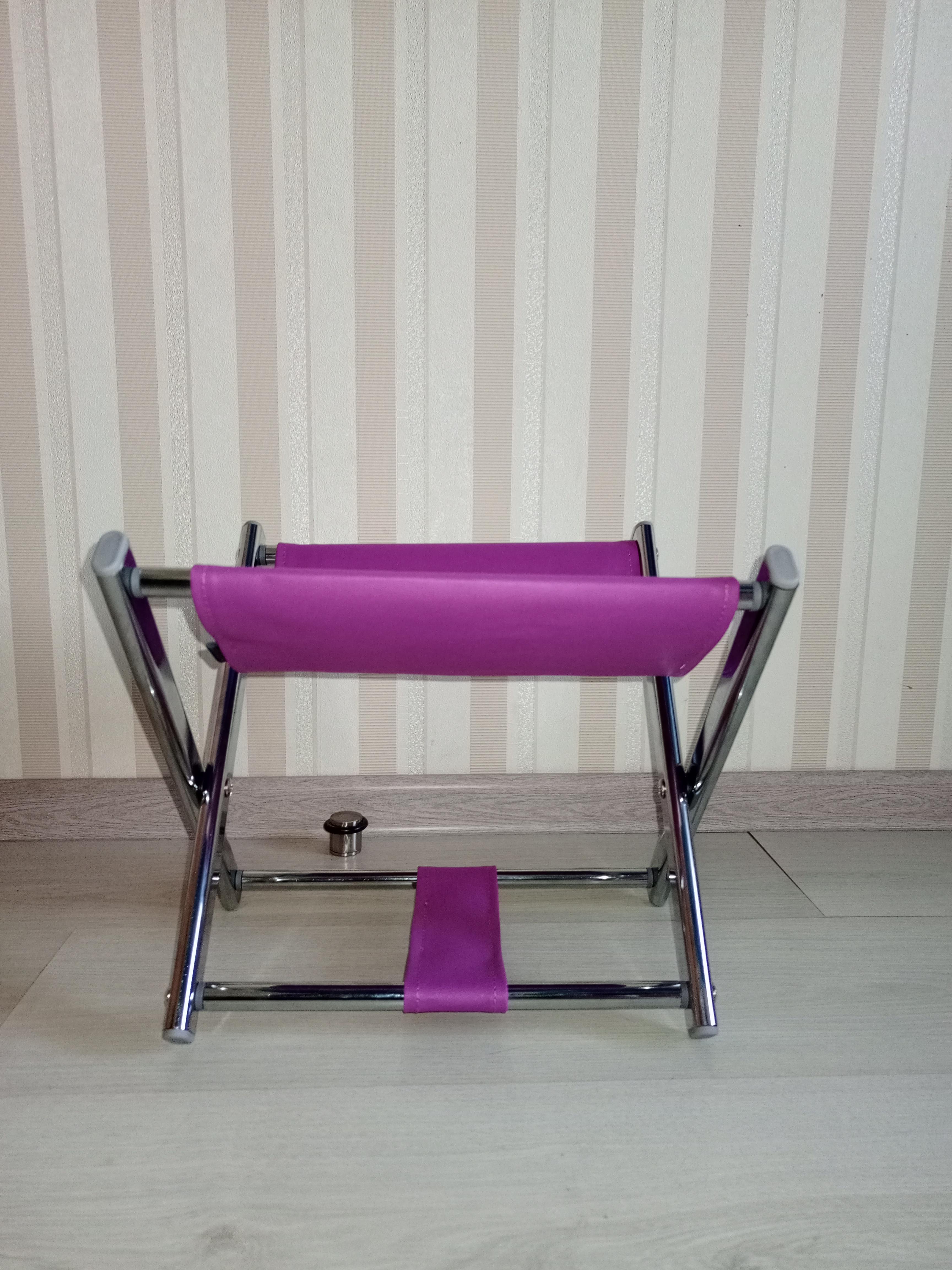 Підставка для сумки висота 31 см Фіолетовий/хром - фото 3 Підставка для сумки висота 31 см Фіолетовий/хром - фото 3