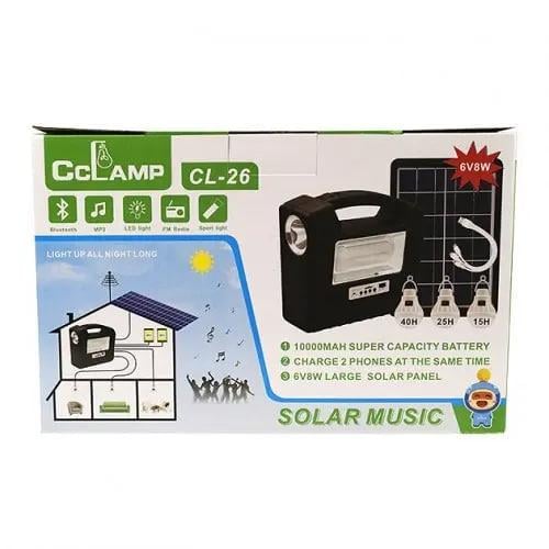 Зарядна станція Cclamp 10000 мАг із сонячною панеллю та медіафункціями - фото 5