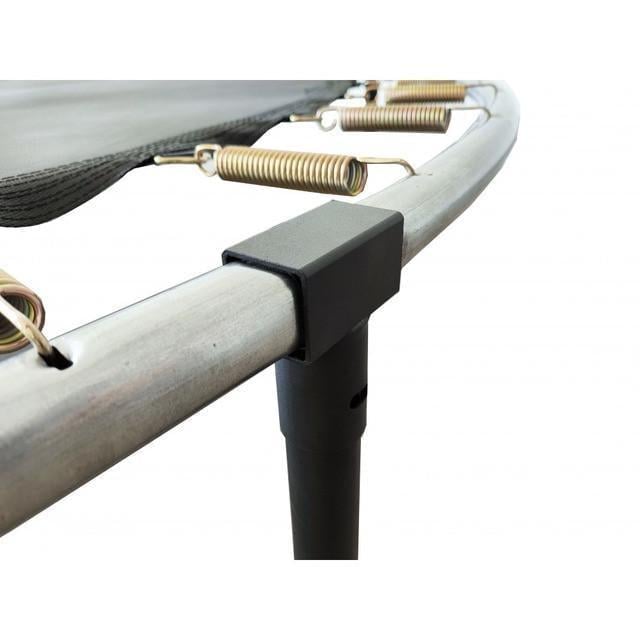 Батут с сеткой и стремянкой 312 см Atleto Black + подарок мячик - фото 10