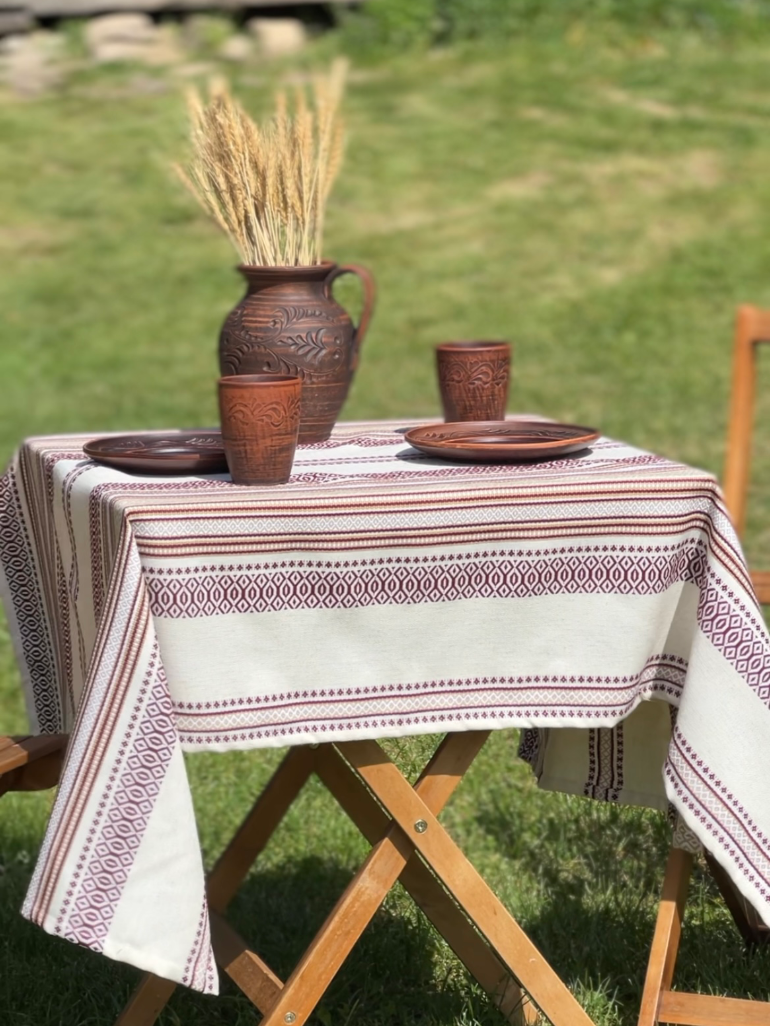 Скатертина лляна великодня Плай з українським орнаментом 450x150 см (1908-8) - фото 8 Скатертина лляна великодня Плай з українським орнаментом 450x150 см (1908-8) - фото 8