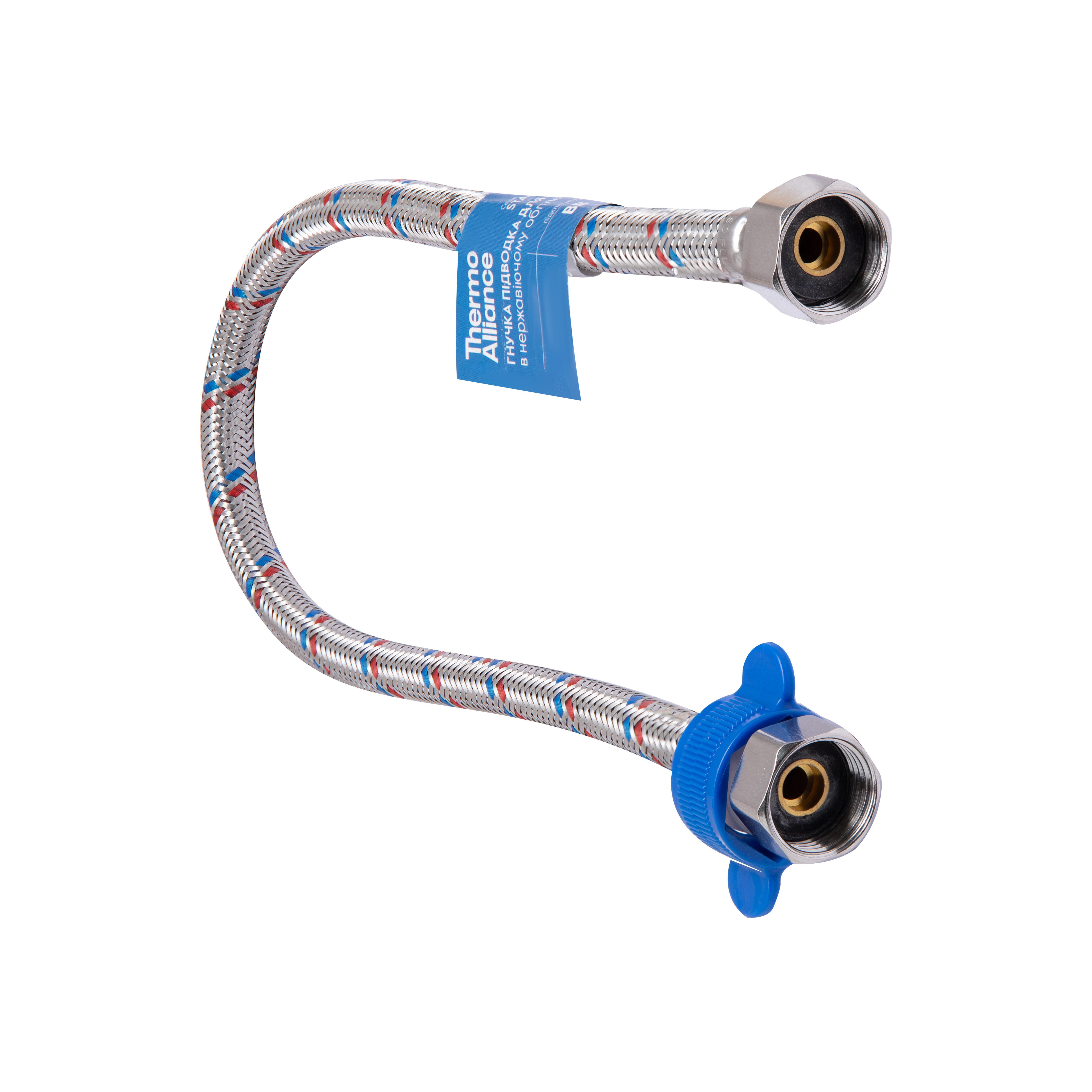 Шланг для воды Thermo Alliance Standart 80 см нержавеющая оплетка 1/2"ВВ (SD397W80)