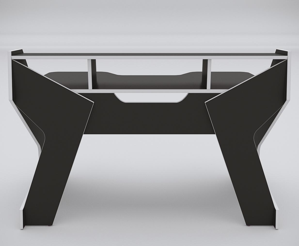 Стол геймерский с надстройкой Zeus Igrok-Tim ЛДСП Черный/белый - фото 4 Стол геймерский с надстройкой Zeus Igrok-Tim ЛДСП Черный/белый - фото 4