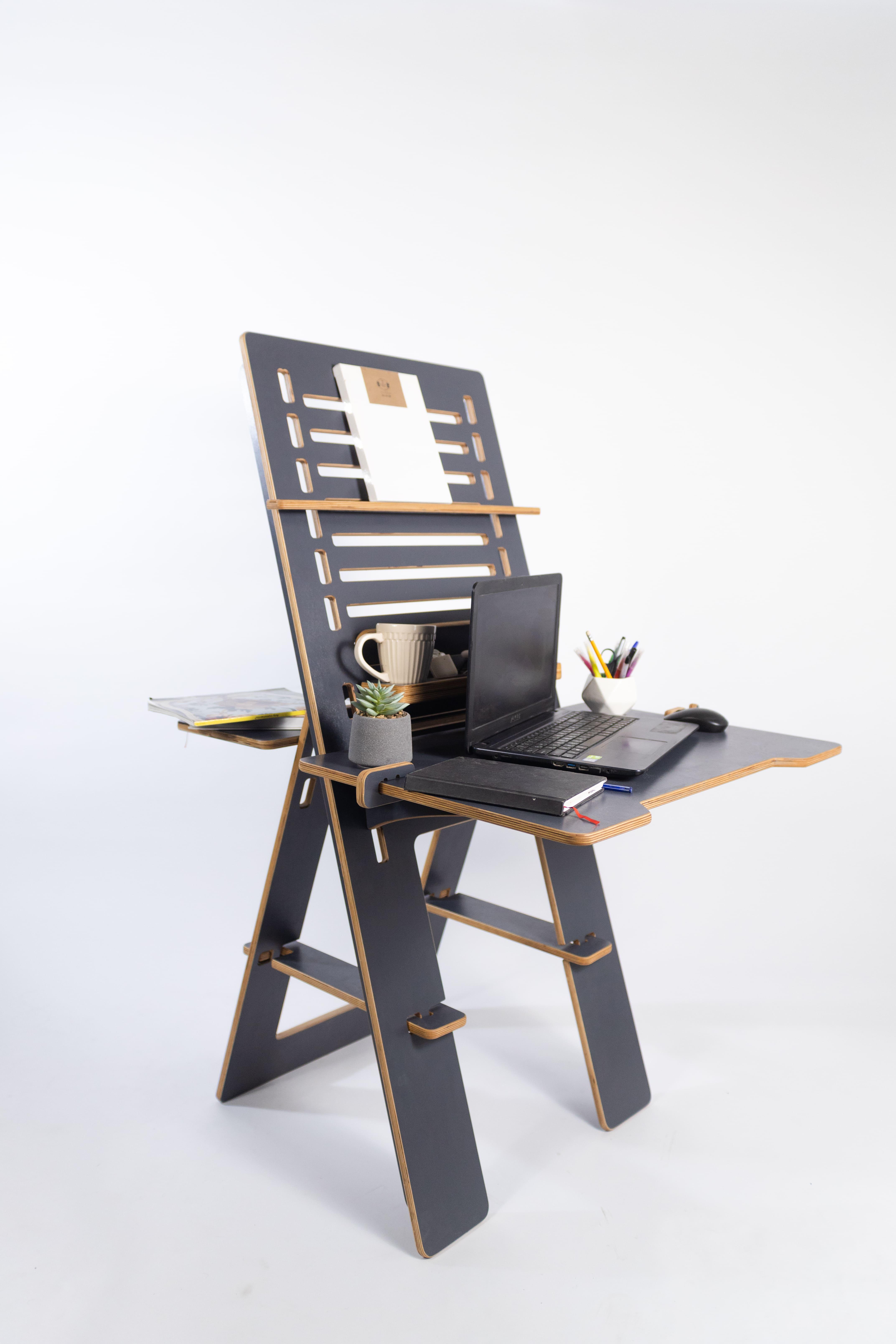 Стіл для роботи стоячи та сидячи Otaman Desk Artist з покриттям Гранітний