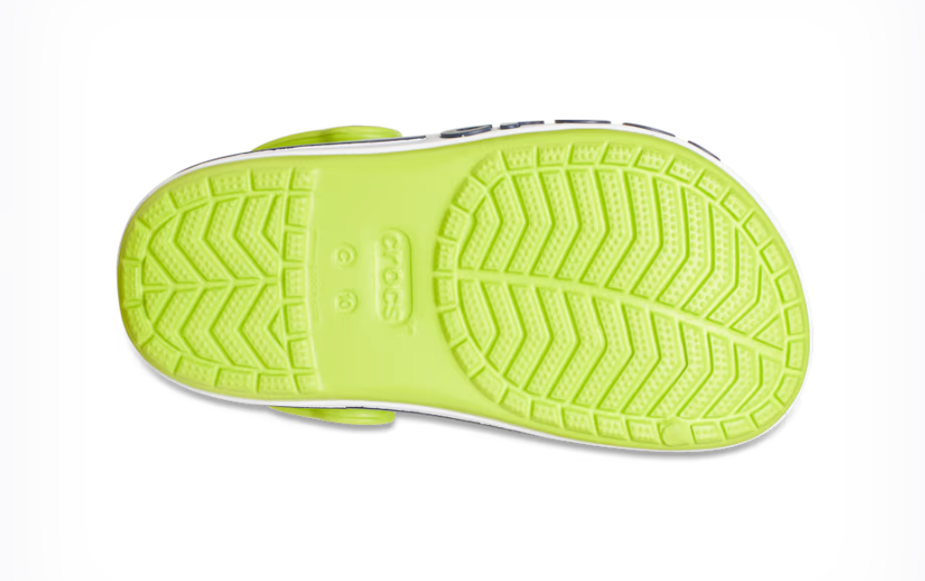 Кроксы Crocs Bayaband Clog С6 р. 23 13,5/14 см Lime Punch/Navy (207019) - фото 6