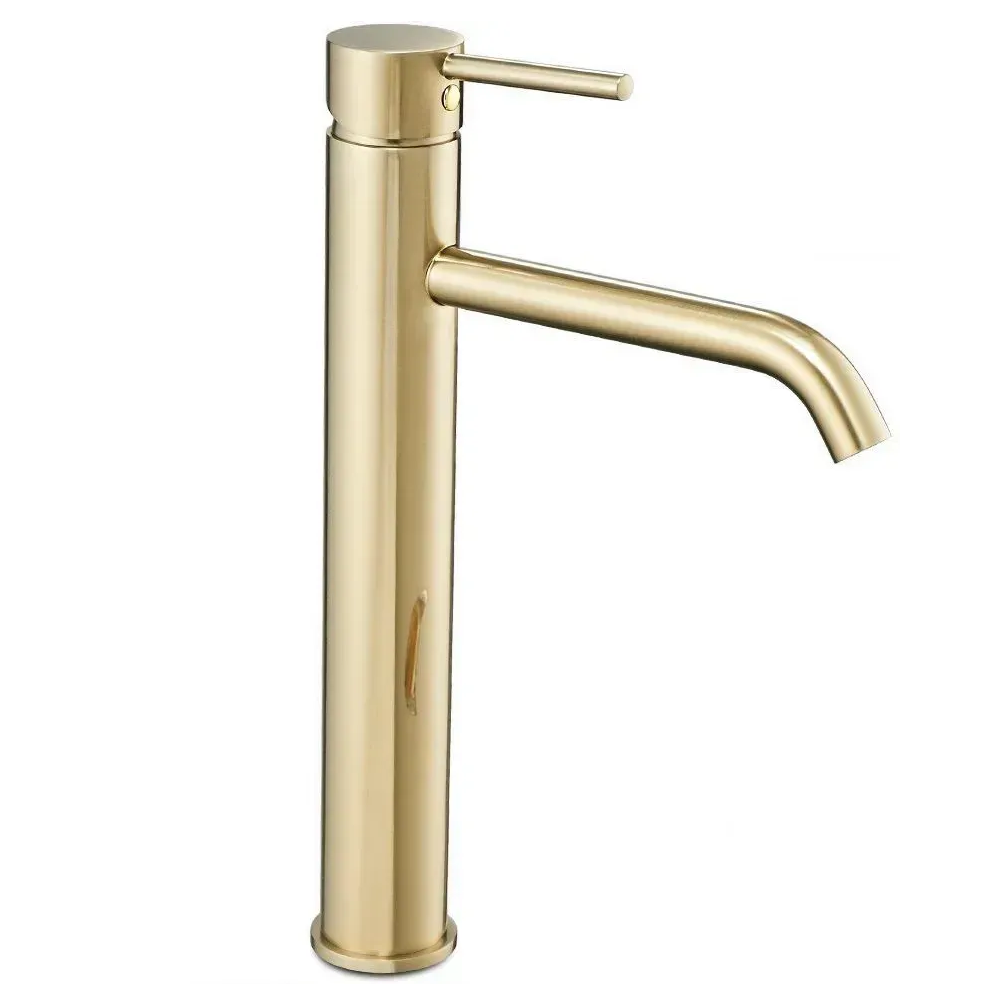 Смеситель для раковины Rea Lungo однорычажный Золотой (RM-REA-B9409)