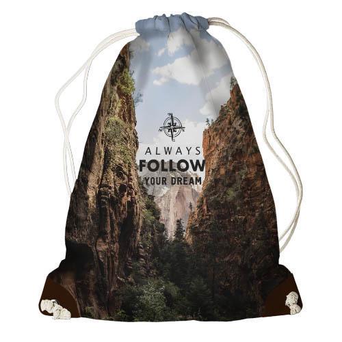 Рюкзак-мешок Presentville Always follow your dream (RM ORG012 TBR) Рюкзак-мешок Presentville Always follow your dream (RM ORG012 TBR)