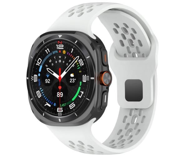 Ремешок силиконовый Air для смарт-часов Samsung Galaxy Watch Ultra Белый (49630)
