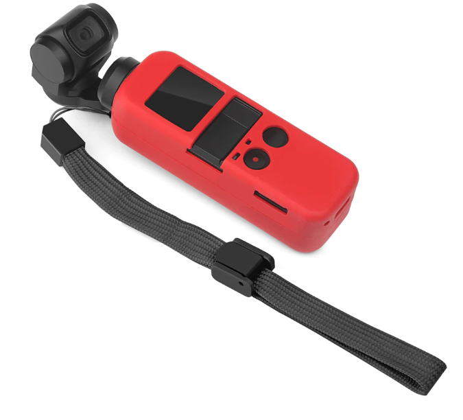 Чехол силиконовый DJI Osmo Pocket XT-534 с ремешком Красный