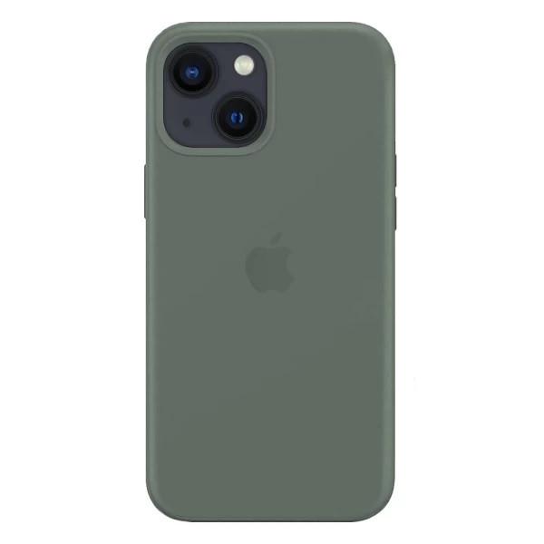 Силиконовый Чехол Накладка Silicone Case для iPhone 13 Dark Olive - фото 1