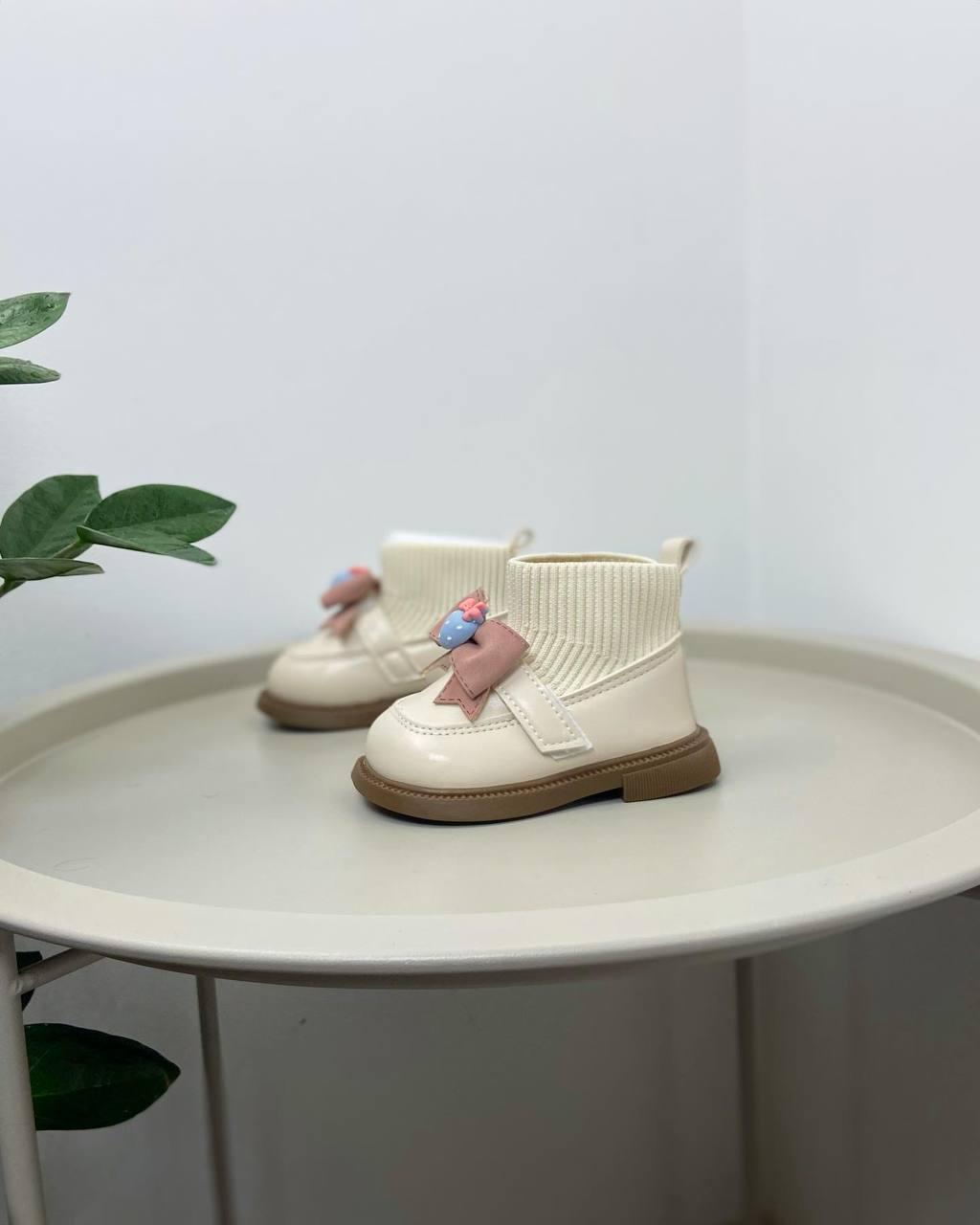 Ботинки осенние детские р. 19 Бежевый (757) - фото 2 Ботинки осенние детские р. 19 Бежевый (757) - фото 2