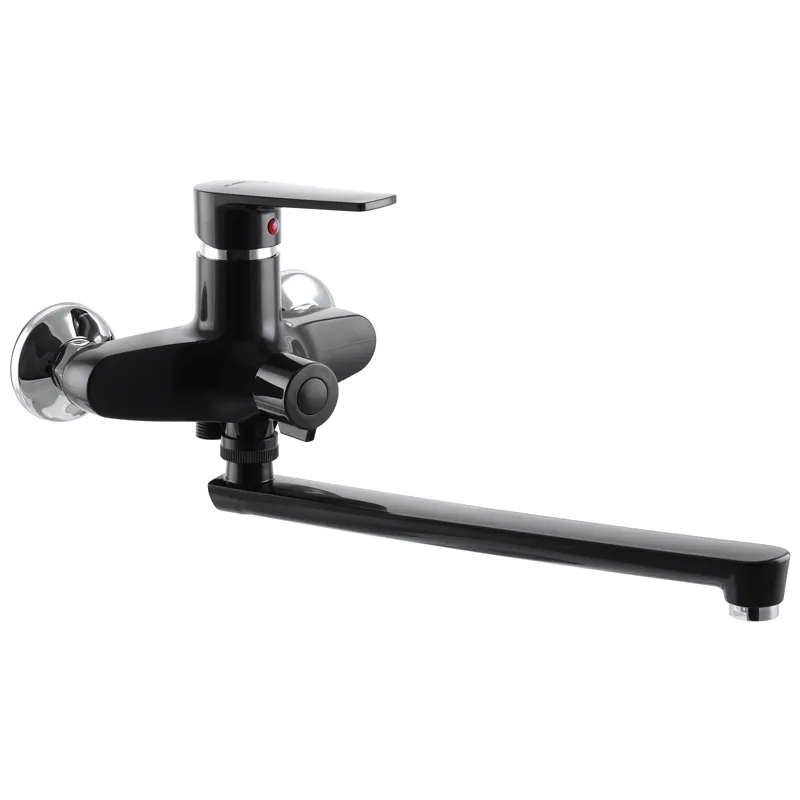 Смеситель для ванны PLAMIX Oscar-006 Euro без шланга и воронки Черный (PM0600)