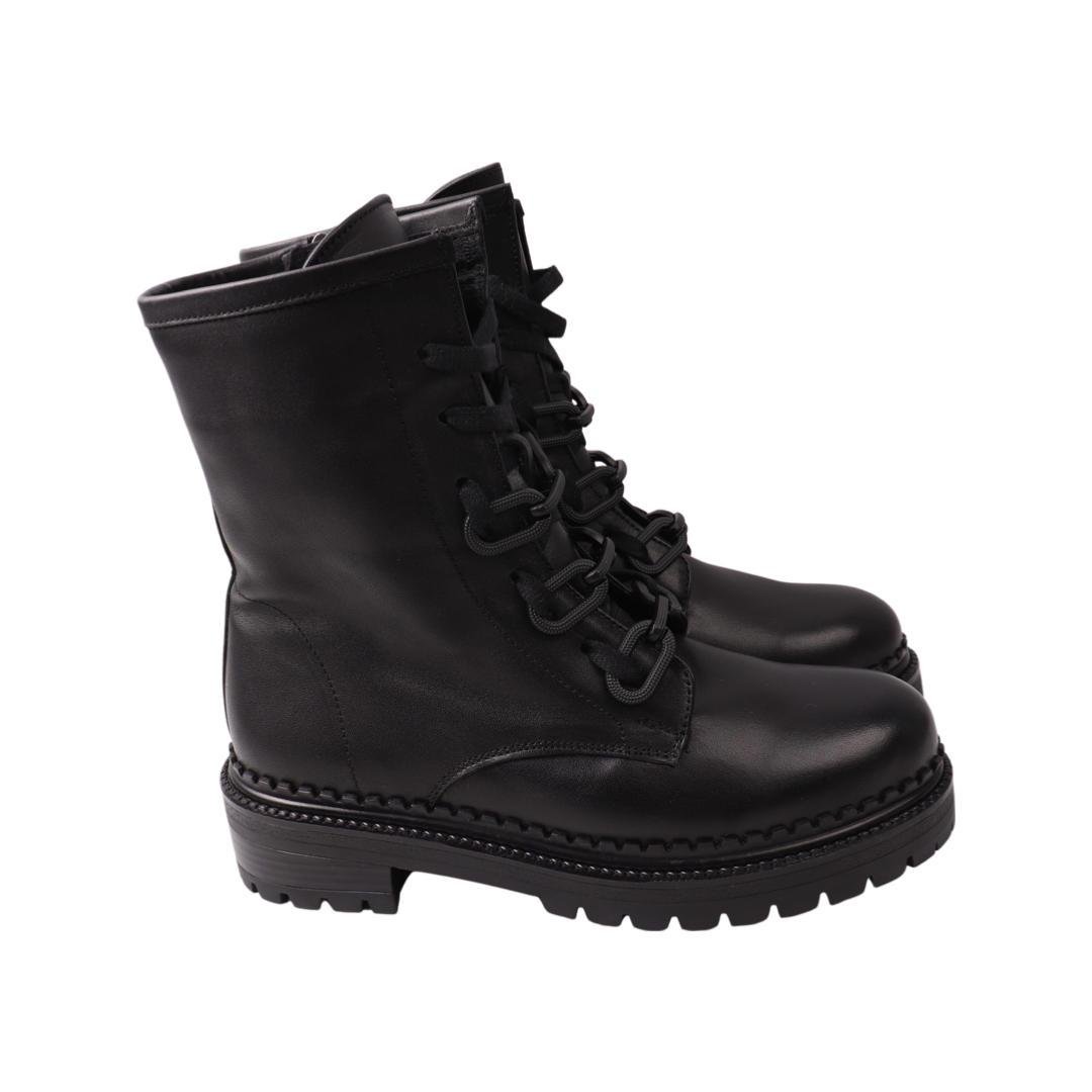 Ботинки женские AQUAMARIN натуральная кожа р. 36 Черный (2066-22ZHC)