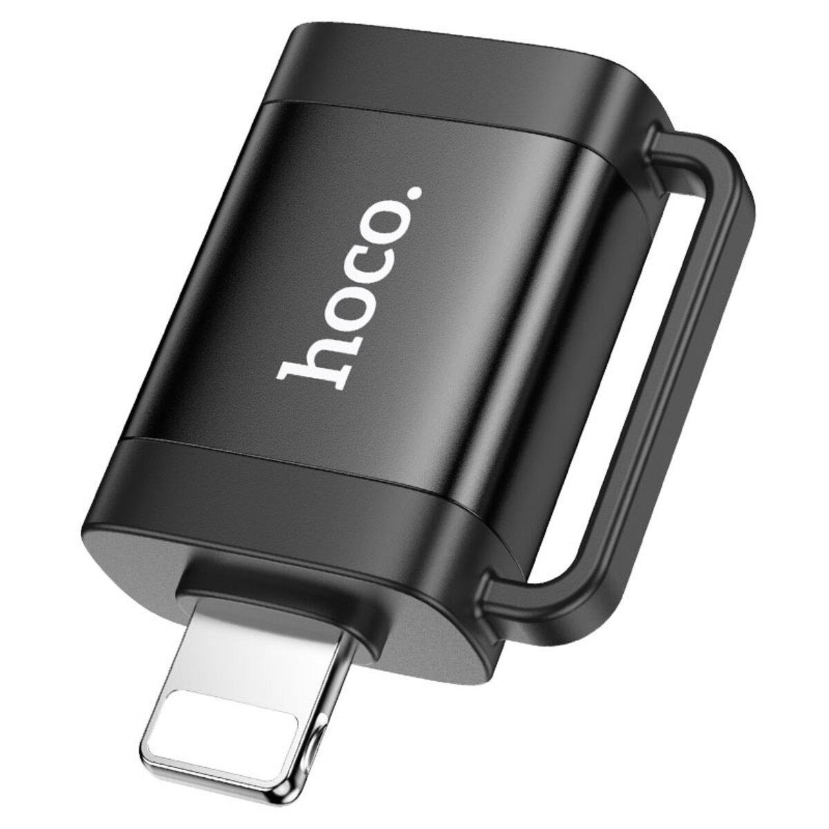 Адаптер Hoco UA31A USB для iPhone та iPad з підтримкою OTG Чорний
