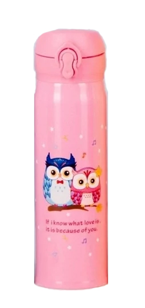 Термос Clefers Котенок 0,5 л Розовый (4029338P)