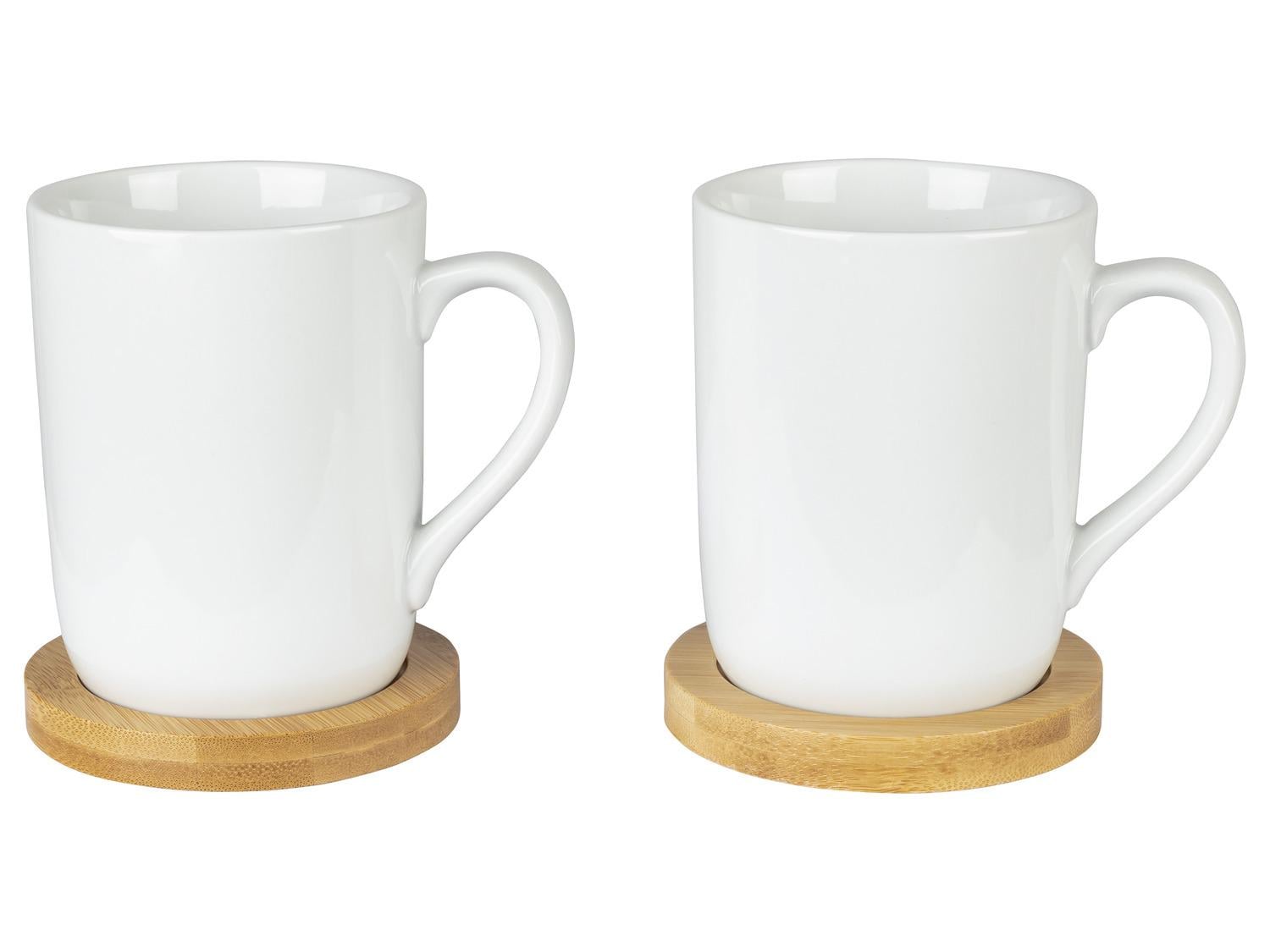 Набор чашек на подставке ERNESTO 366577-44 200 мл 2 шт. Белый